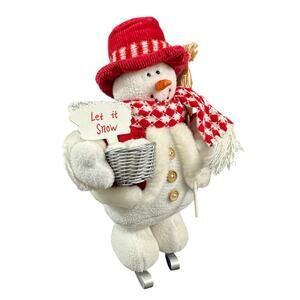 Fabric Skating Snowman Figure by Costco